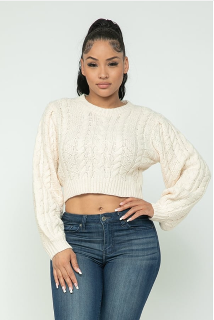 Pull en Laine Tressé